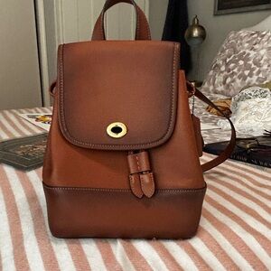 Coach brown backpack